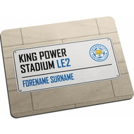 Personalised Leicester City FC Street Sign Mouse Mat