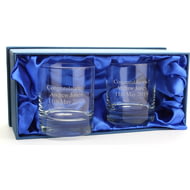 Personalised Whisky Glass Tumblers Set of 2