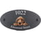 Personalised Bloodhound Dog Motif Oval Slate House Sign Plaque 25x13cm