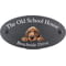 Personalised Bloodhound Dog Motif Oval Slate House Sign Plaque 25x13cm