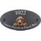 Personalised Bloodhound Dog Motif Oval Slate House Sign Plaque 25x13cm
