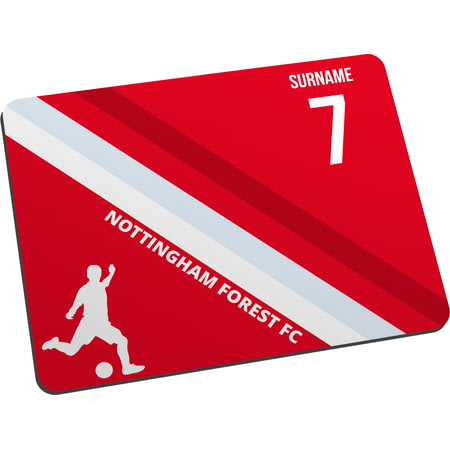 Personalised Colour Stripe Mouse Mat for Nottingham Forest football fans
