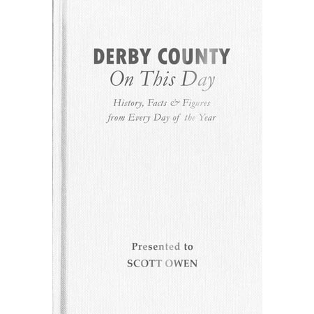 Personalised Derby County On This Day Football History Book