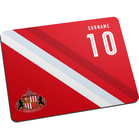 Personalised Sunderland AFC Stripe Mouse Mat