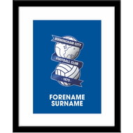 Personalised Birmingham City Bold Crest Framed Print