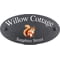 Personalised Squirrel Motif Oval Slate House Sign Plaque 25x13cm