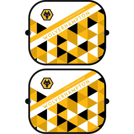 Personalised Wolves Patterned Pair of Car Side Window Sunshades