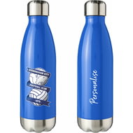 Personalised Birmingham City FC Crest Blue Insulated Water Bottle