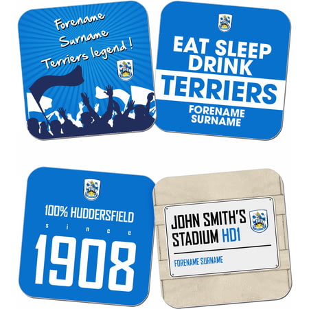Personalised Huddersfield Town AFC Coasters