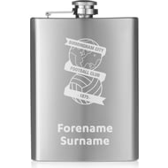 Personalised Birmingham City FC Crest Hip Flask