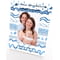 Personalised Blue Waves Pattern 4x6" Wooden Portrait Photo Frame