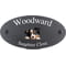Personalised Miniature American Shepherd Dog Motif Oval Slate House Sign Plaque 25x13cm