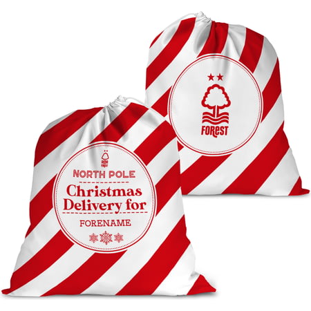 Personalised Nottingham Forest FC FC Christmas Delivery Large Fabric Santa Sack
