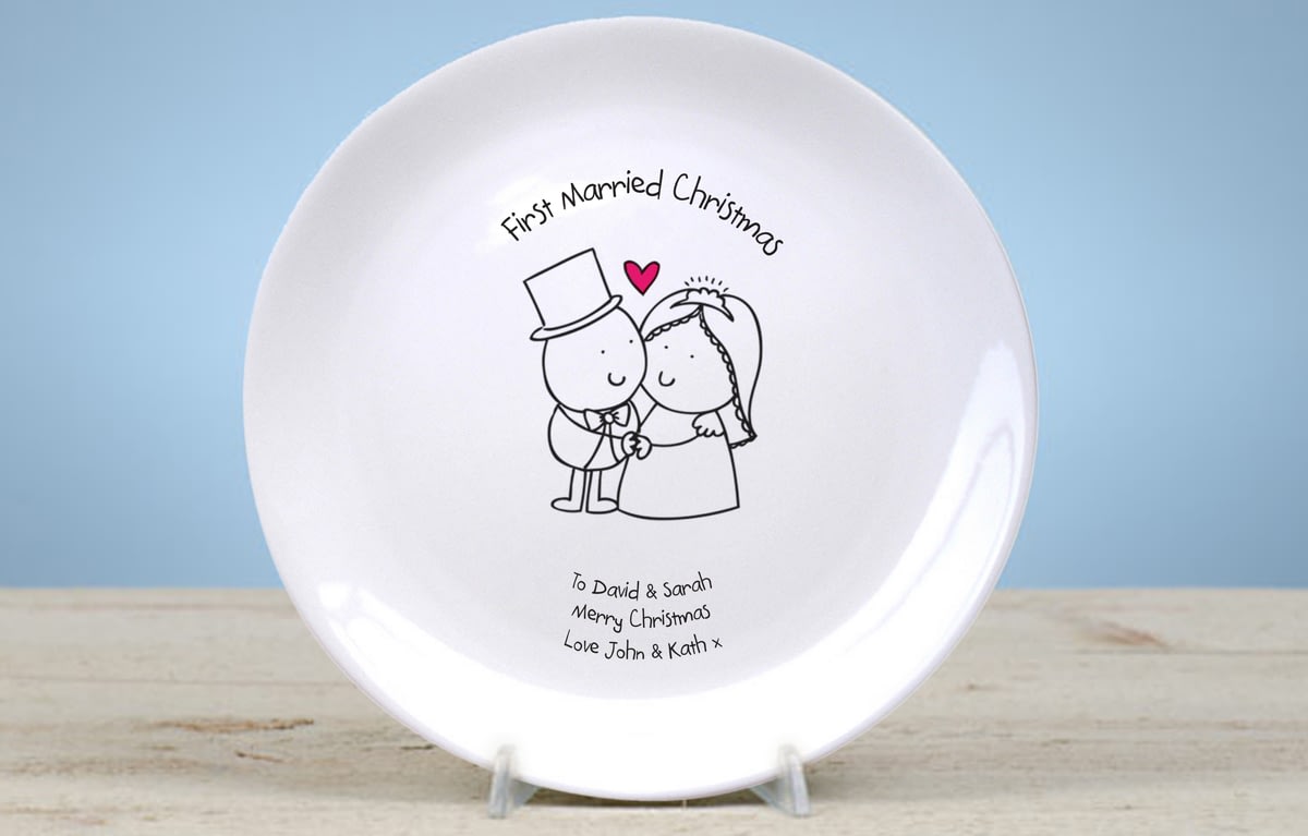 buy your personalised chilli bubble s first married christmas