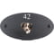 Personalised Australian Shepherd Dog Motif Oval Slate House Sign Plaque 25x13cm