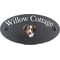 Personalised Australian Shepherd Dog Motif Oval Slate House Sign Plaque 25x13cm