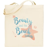 Personalised Beauty & The Beach Tote Bag
