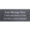 Personalised Rectangle Slate Plaque Sign with wall fixings - 25x10cm