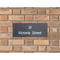 Personalised Rectangle Slate Plaque Sign with wall fixings - 25x10cm
