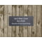 Personalised Rectangle Slate Plaque Sign with wall fixings - 25x10cm