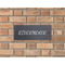 Personalised Rectangle Slate Plaque Sign with wall fixings - 25x10cm