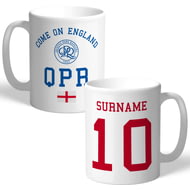 Personalised Queens Park Rangers FC Come On England Mug