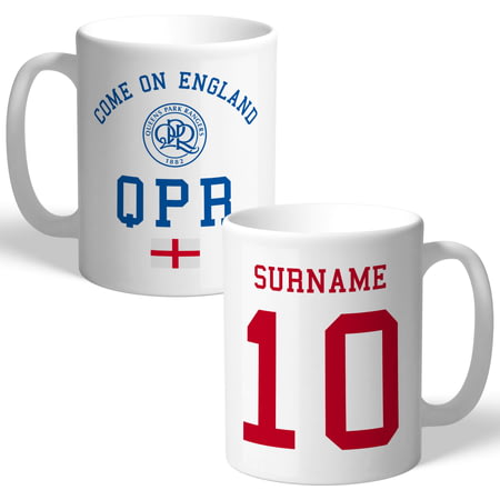 Personalised Queens Park Rangers FC Come On England Mug