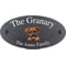 Personalised Boxer Dog Motif Oval Slate House Sign Plaque 25x13cm