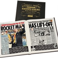 Personalised Watford Football Newspaper Book - A3 Leather Cover