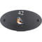 Personalised Chaffinch Bird Motif Oval Slate House Sign Plaque 25x13cm