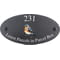 Personalised Chaffinch Bird Motif Oval Slate House Sign Plaque 25x13cm