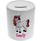 Personalised Girls Unicorn Ceramic Money Box