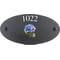 Personalised Hydrangea Flower Motif Oval Slate House Sign Plaque 25x13cm