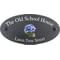 Personalised Hydrangea Flower Motif Oval Slate House Sign Plaque 25x13cm