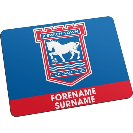Personalised Ipswich Town FC Bold Crest Mouse Mat