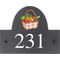 Personalised Vegetables Basket Dog Motif Slate House Name Or Number Plaque/Sign - 25x20cm