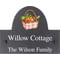 Personalised Vegetables Basket Dog Motif Slate House Name Or Number Plaque/Sign - 25x20cm