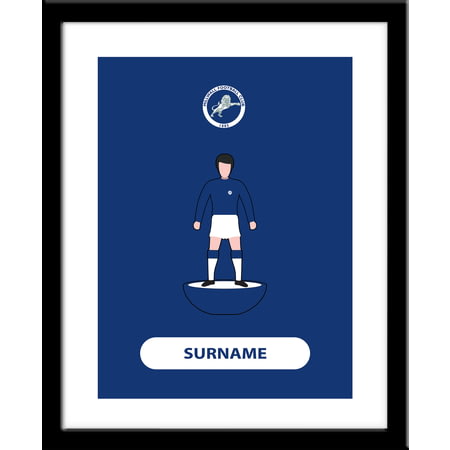 Personalised Millwall FC Player Figure Framed Print