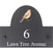 Personalised Dunelark Bird Motif Slate House Name or Number Plaque/Sign - 25x20cm