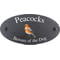 Personalised Finch Bird Motif Oval Slate House Sign Plaque 25x13cm