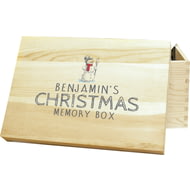 Personalised Snowman Christmas Memory Box