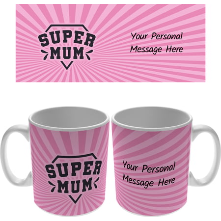 Personalised Super Mum 11oz Ceramic Mug