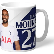 Personalised Tottenham Hotspur FC Lucas Moura Autograph Player Photo 11oz Ceramic Mug