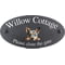 Personalised Australian Cattle Dog Motif Oval Slate House Sign Plaque 25x13cm