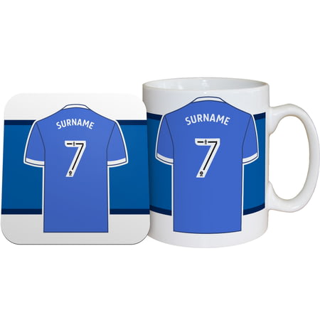 Personalised Sheffield Wednesday FC Shirt Mug & Coaster Set