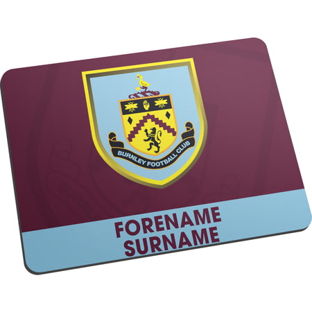 Personalised Burnley FC Bold Crest Mouse Mat