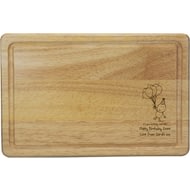 Personalised Chilli & Bubble's Birthday Rectangle Wooden Chopping Board