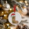 Personalised Gingerbread Initial Letter Christmas Ceramic Hanging Tree Decoration - 7cm