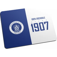 Personalised Rochdale AFC 100 Percent Mouse Mat