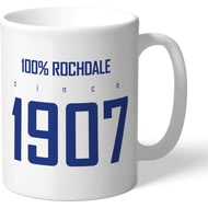 Personalised Rochdale AFC 100 Percent Mug